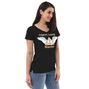 Women’s recycled v-neck t-shirt - Warrior