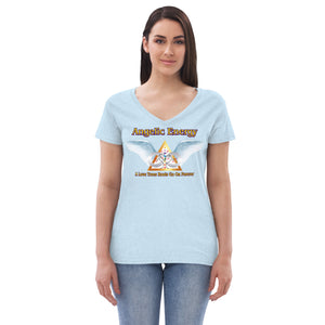 Women’s recycled v-neck t-shirt - A Love Trees Roots Go On Forever