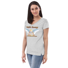 Load image into Gallery viewer, Women’s recycled v-neck t-shirt - A Love Trees Roots Go On Forever
