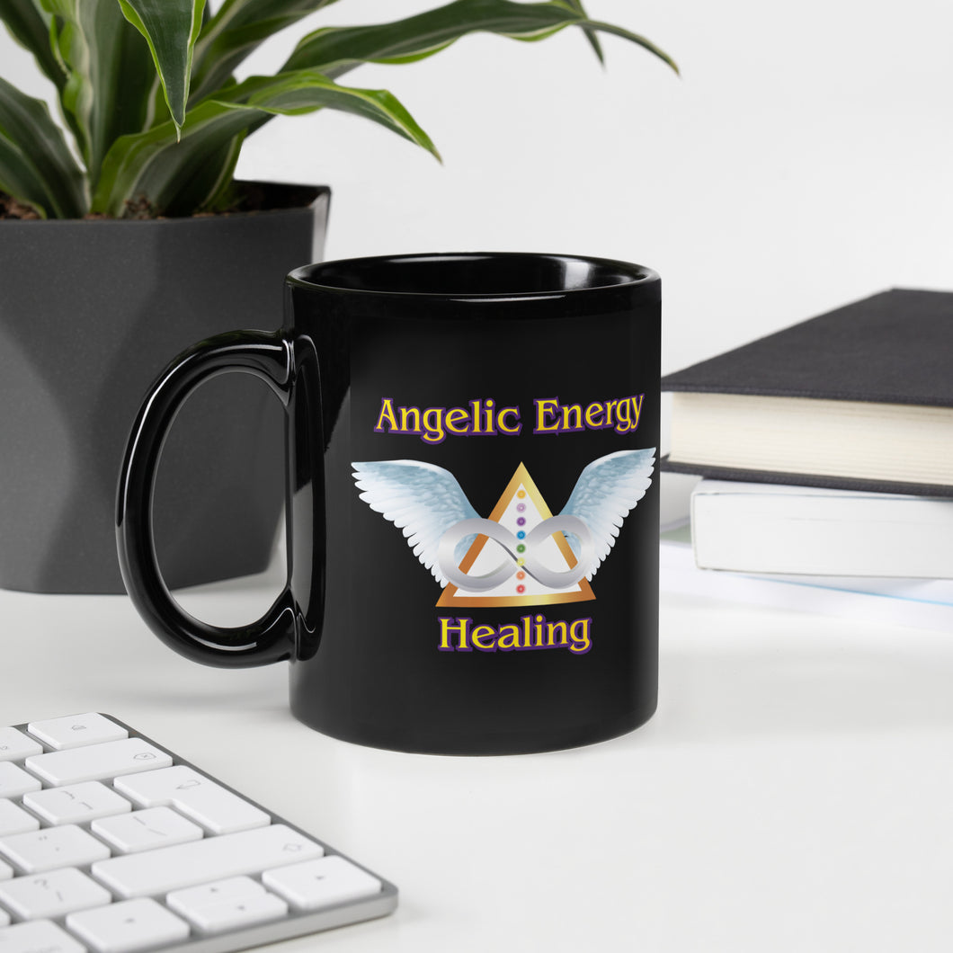 Black Glossy Mug - Healing
