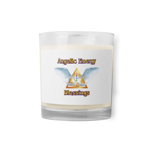 Glass jar soy wax candle - Blessings