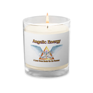 Glass jar soy wax candle - A Love Trees Roots Go On Forever