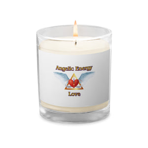 Glass jar soy wax candle - Love