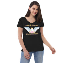 Load image into Gallery viewer, Women’s recycled v-neck t-shirt - Enlightenment