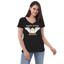Load image into Gallery viewer, Women’s recycled v-neck t-shirt - Wellness