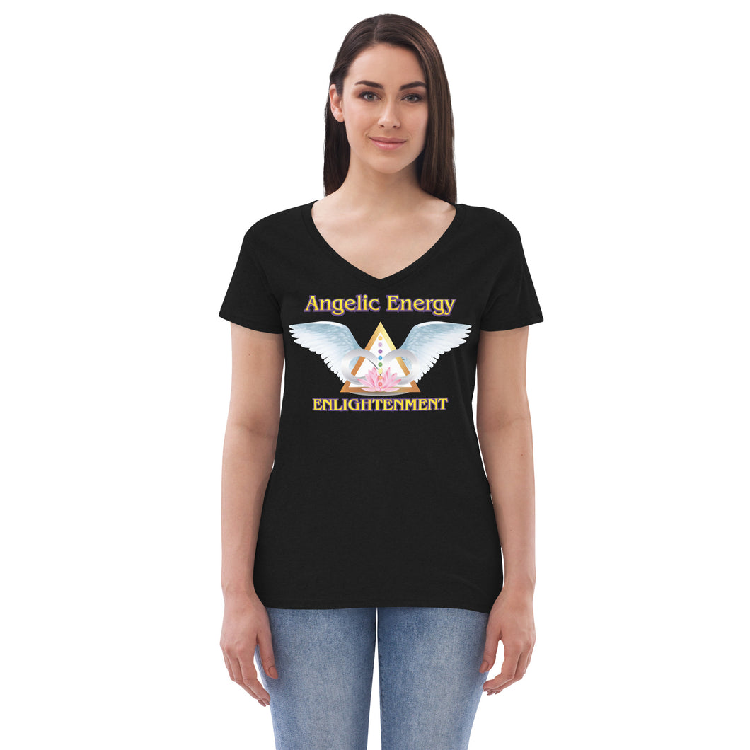 Women’s recycled v-neck t-shirt - Enlightenment