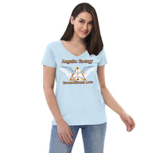 Load image into Gallery viewer, Women’s recycled v-neck t-shirt - Unconditional Love