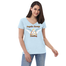 Load image into Gallery viewer, Women’s recycled v-neck t-shirt - Healing