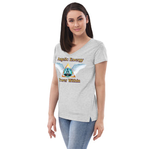 Women’s recycled v-neck t-shirt - Power Within