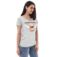 Load image into Gallery viewer, Women’s recycled v-neck t-shirt - Love