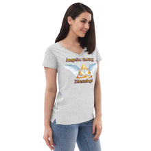 Load image into Gallery viewer, Women’s recycled v-neck t-shirt - Blessings